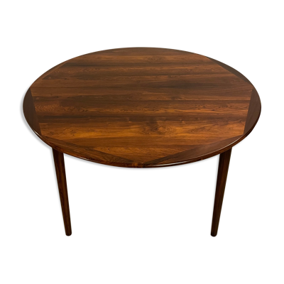 Table à manger ronde danoise palissandre des années 1960
