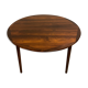 Danish round palisander dining table 1960s