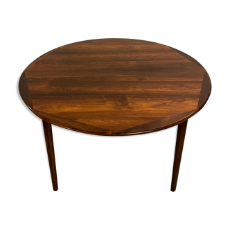 Table à manger ronde danoise palissandre des années 1960