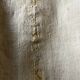 Nappe en toile de chanvre brut 19e brodée XXL