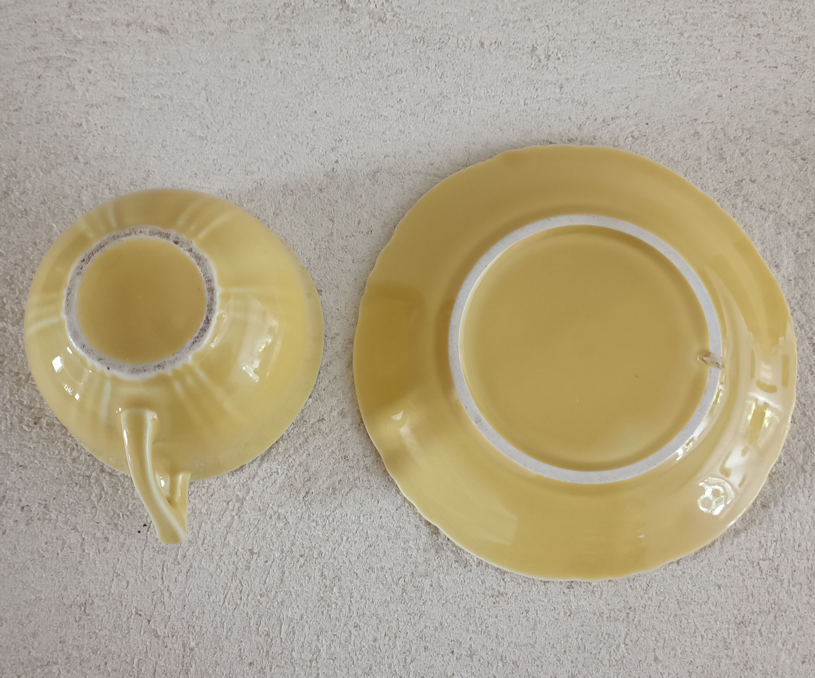 Earthenware cup and saucer 1940s-1950s