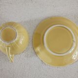 Earthenware cup and saucer 1940s-1950s