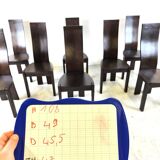 Set of 8 dining chairs by Rob & Dries van den Berghe, 1980s