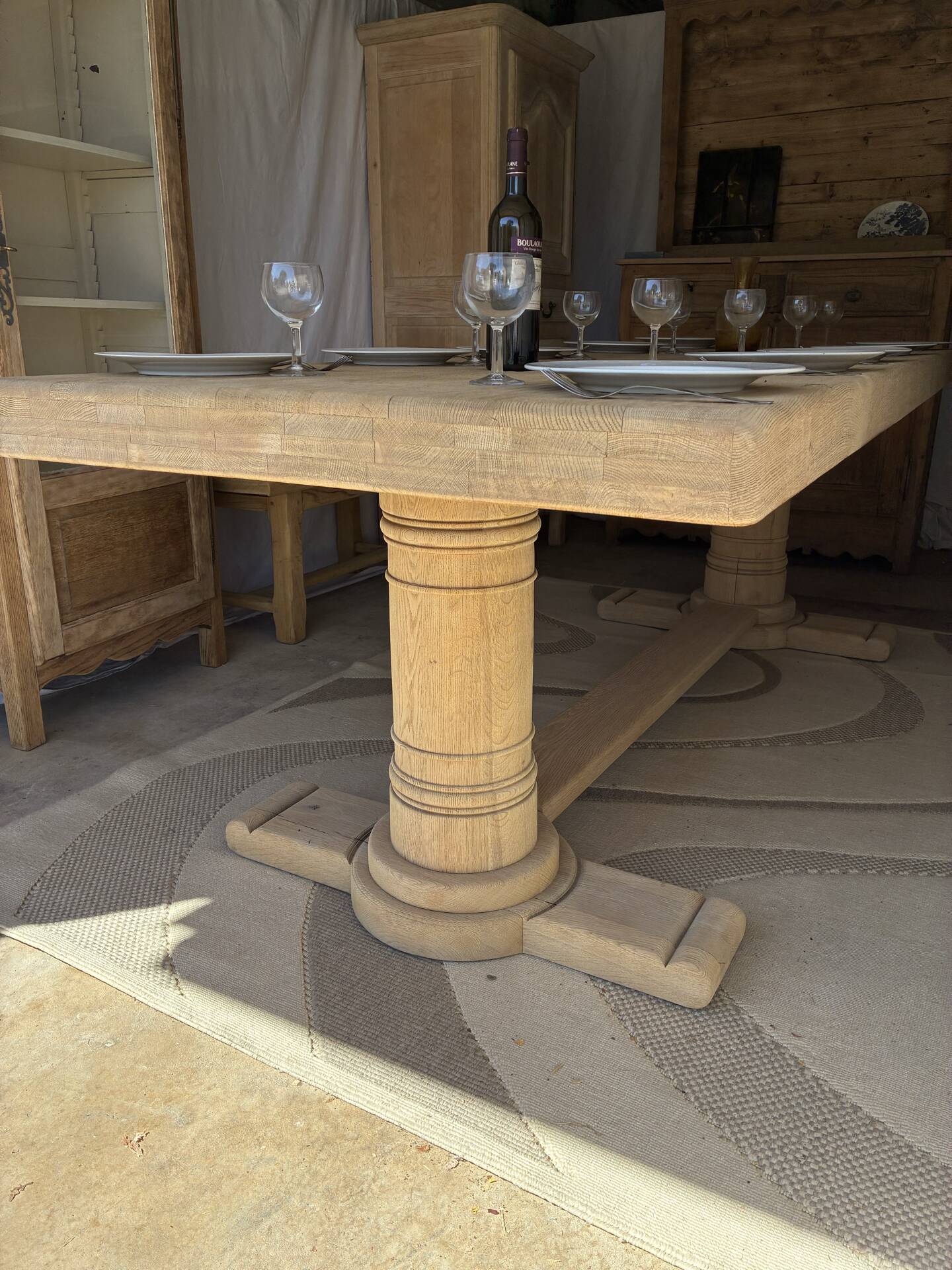 Monastery table in solid oak