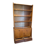 Mid-century vintage asymmetrical display cabinet