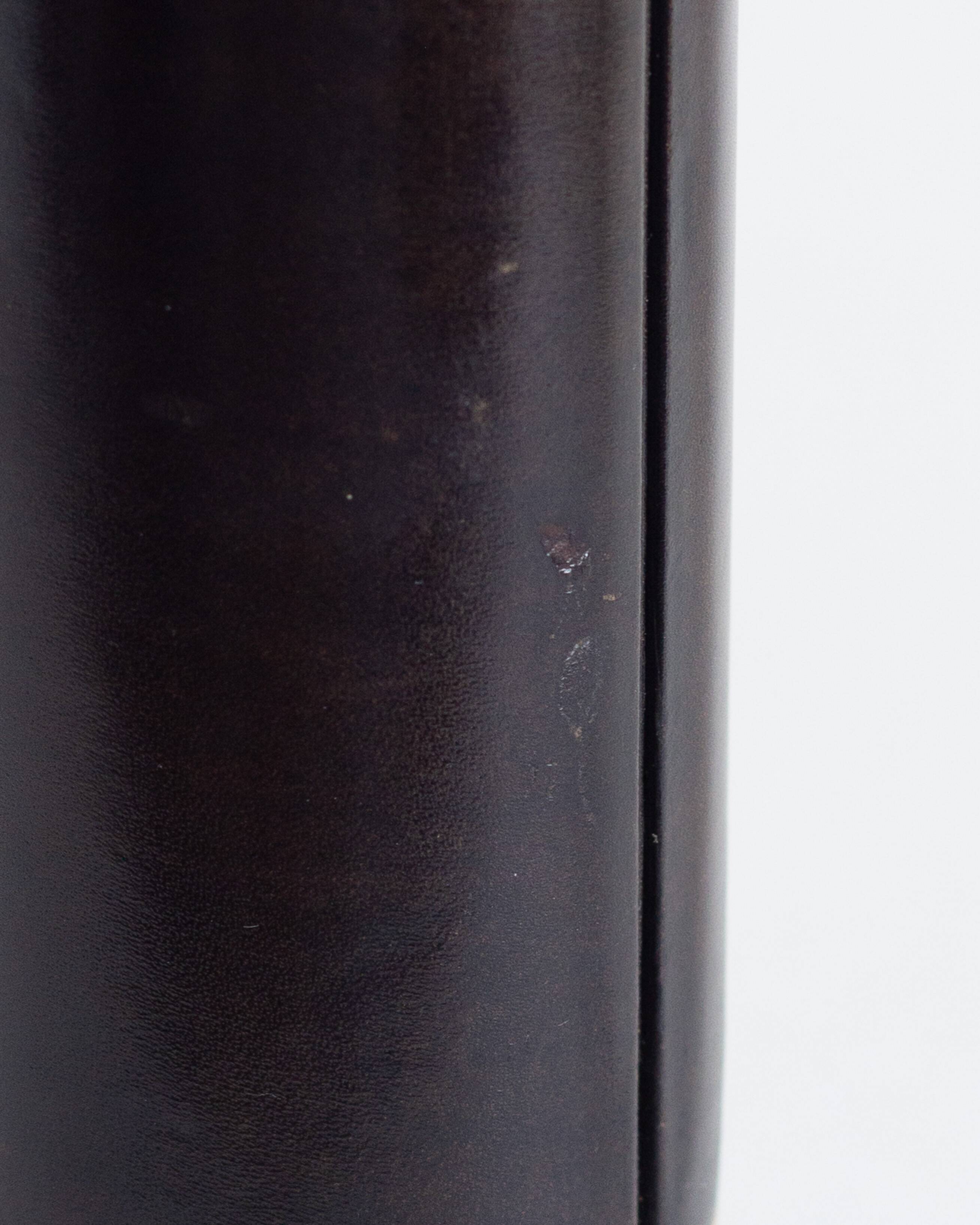 Leather lamp base, Le Tanneur (attr.), France, 1950s/1960s