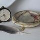 Cendrier en onyx vintage
