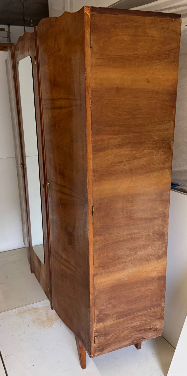 Vintage wardrobe with compass feet