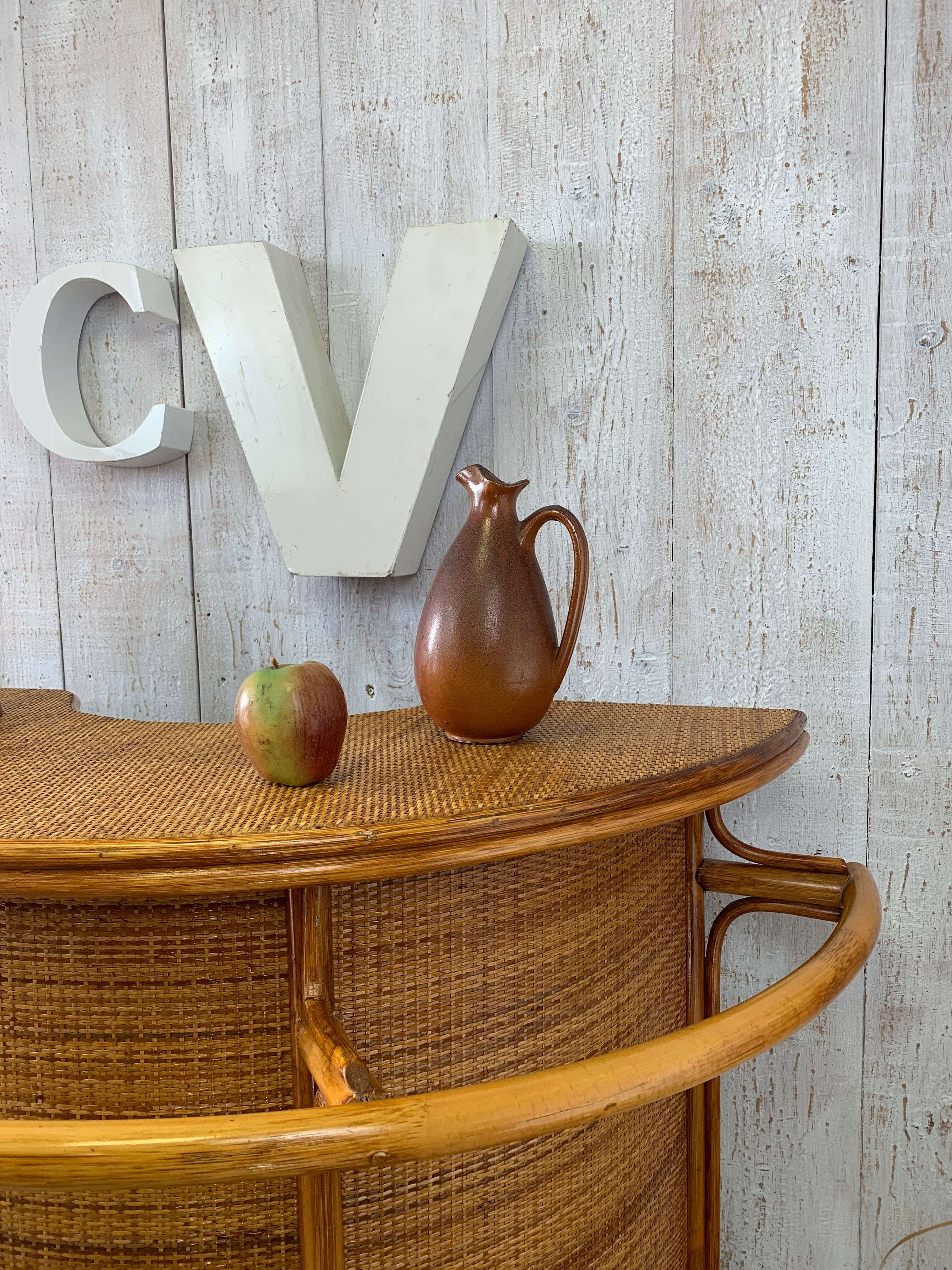 Vintage rattan bar