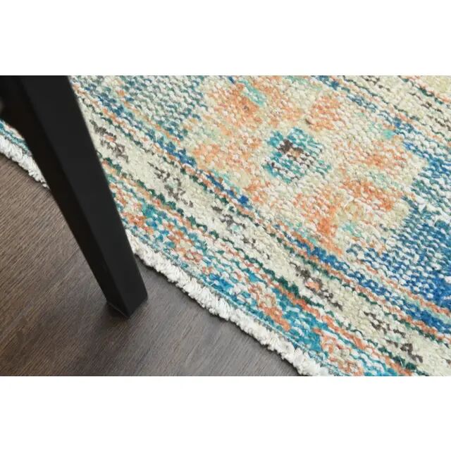 1970s Vintage Turkish Oushak Handmade Wool Cotton Orange Area Rug  193x302