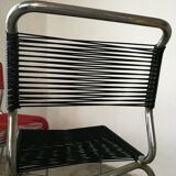 Set de 3 chaises scoubidou vintage
