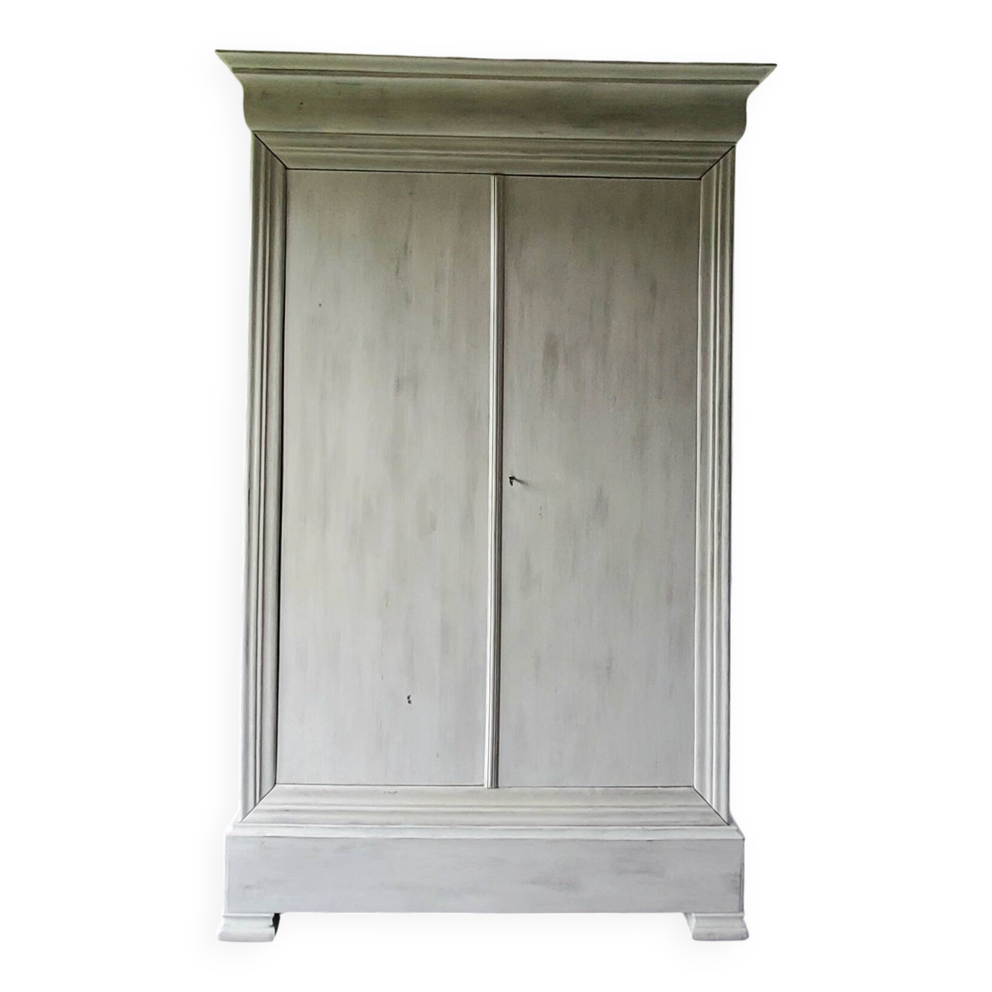 Antique patinated wardrobe