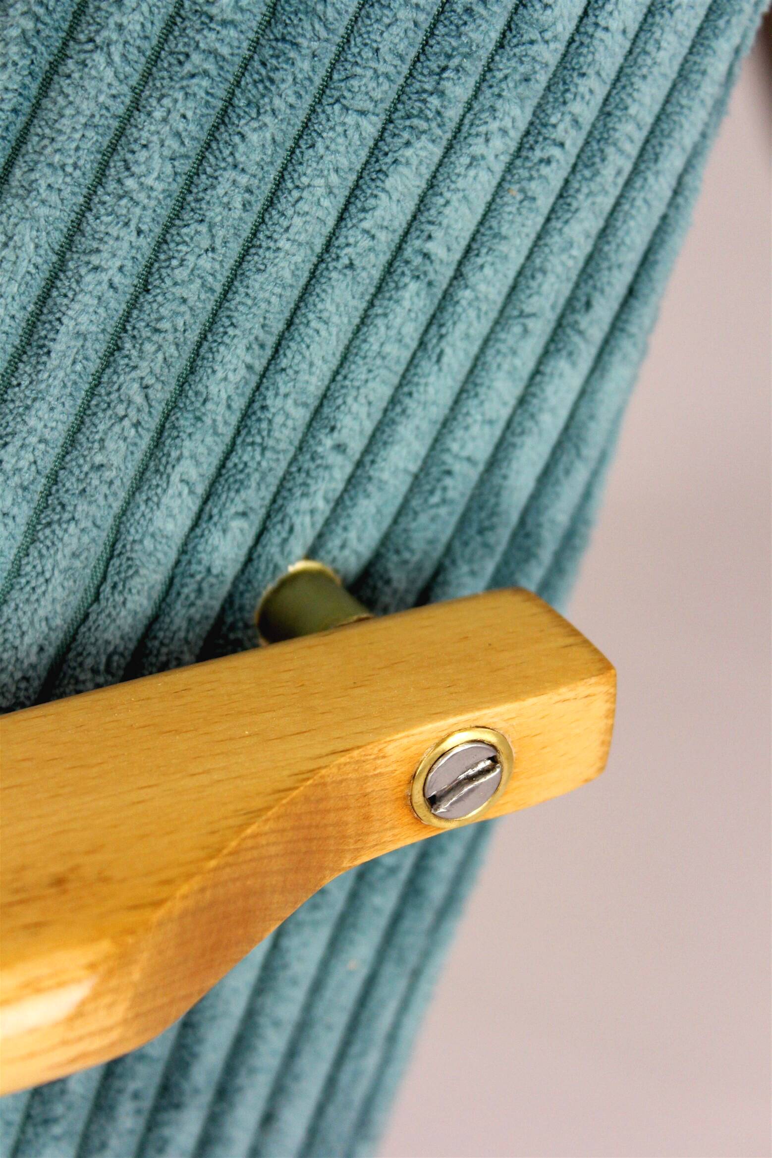 Restored Mid-Century Pink & Turquoise Beech Armchairs, 1960s, Set of 2