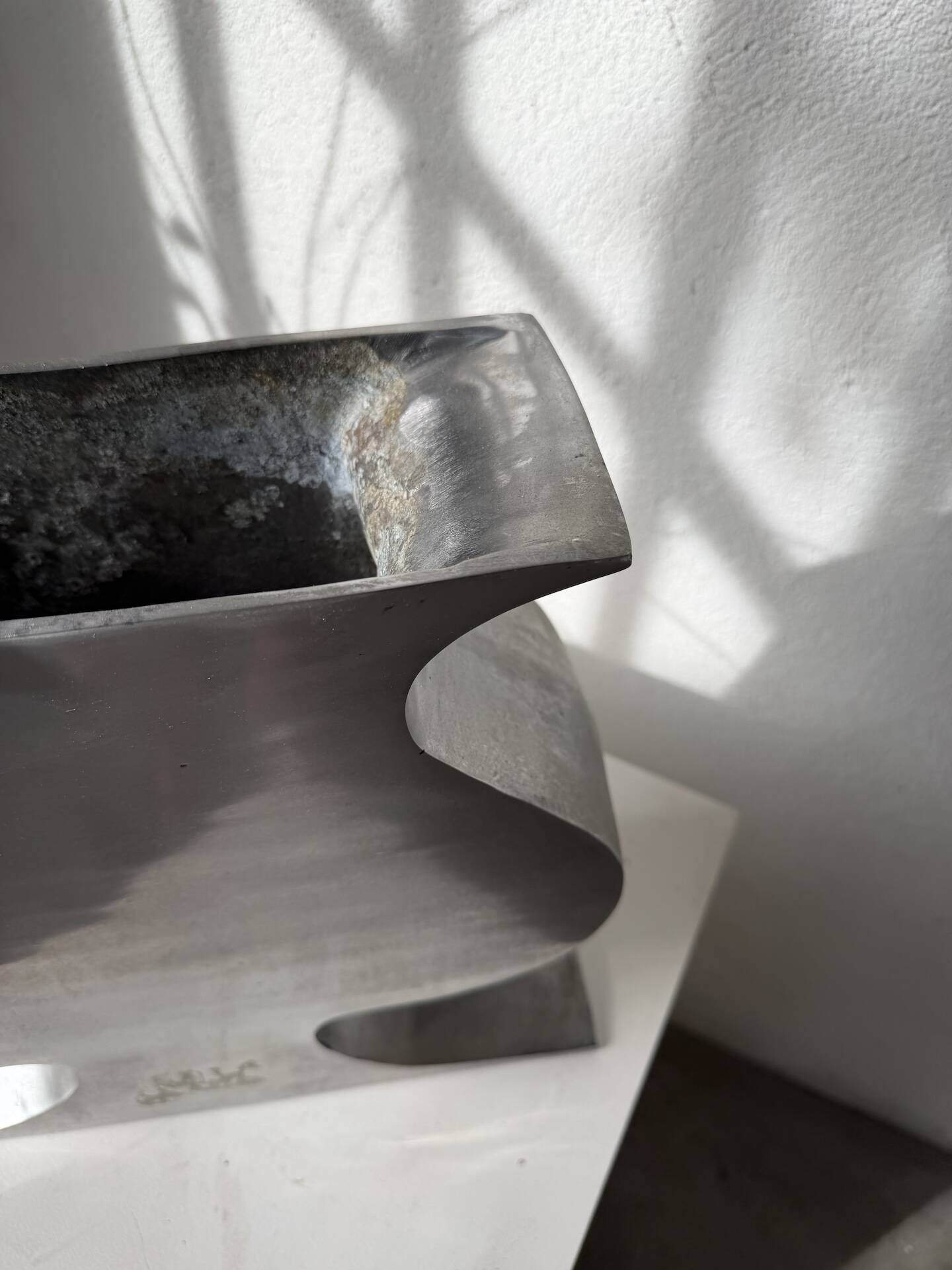 Vase fonte d’aluminium