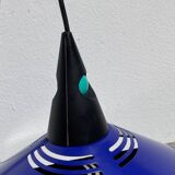 Postmodern blue metal pendant light Glossy
