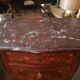 19th-century secretary in marquetry and marble