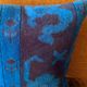 Vintage Turkish Wool Medallion Pillow, Hand-Knotted Rug Cushion