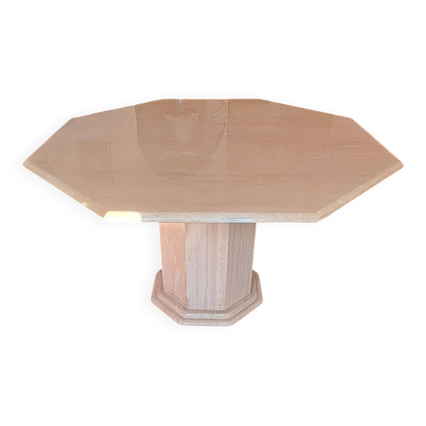 Table de salle à manger en travertin 1970/1980.