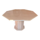 Dining table in travertine from the 1970s/1980s.