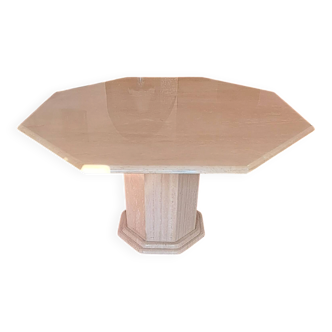 Dining table in travertine from the 1970s/1980s.