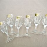 Suite of 6 Arcoroc glasses