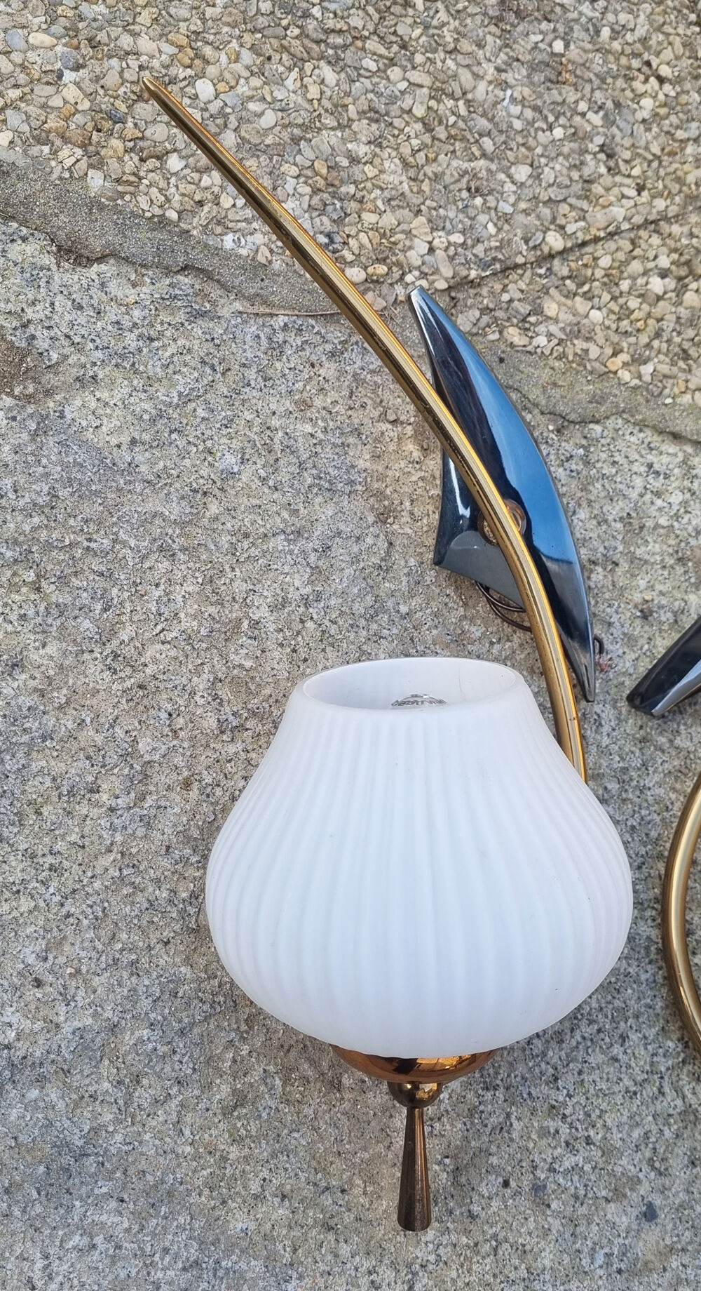 Pair of vintage wall lamps house Arlus, vintage, 50s