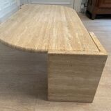 Drop of water coffee table in travertine, 1970