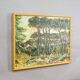 Oil painting by Alexander Michael of a pine forest near Ostia, Italy 1973
