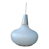 White opaline light fixture from the 1970s