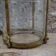 Lanterne en laiton et verre ciselé