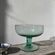 Coupe sur pied en verre soufflé