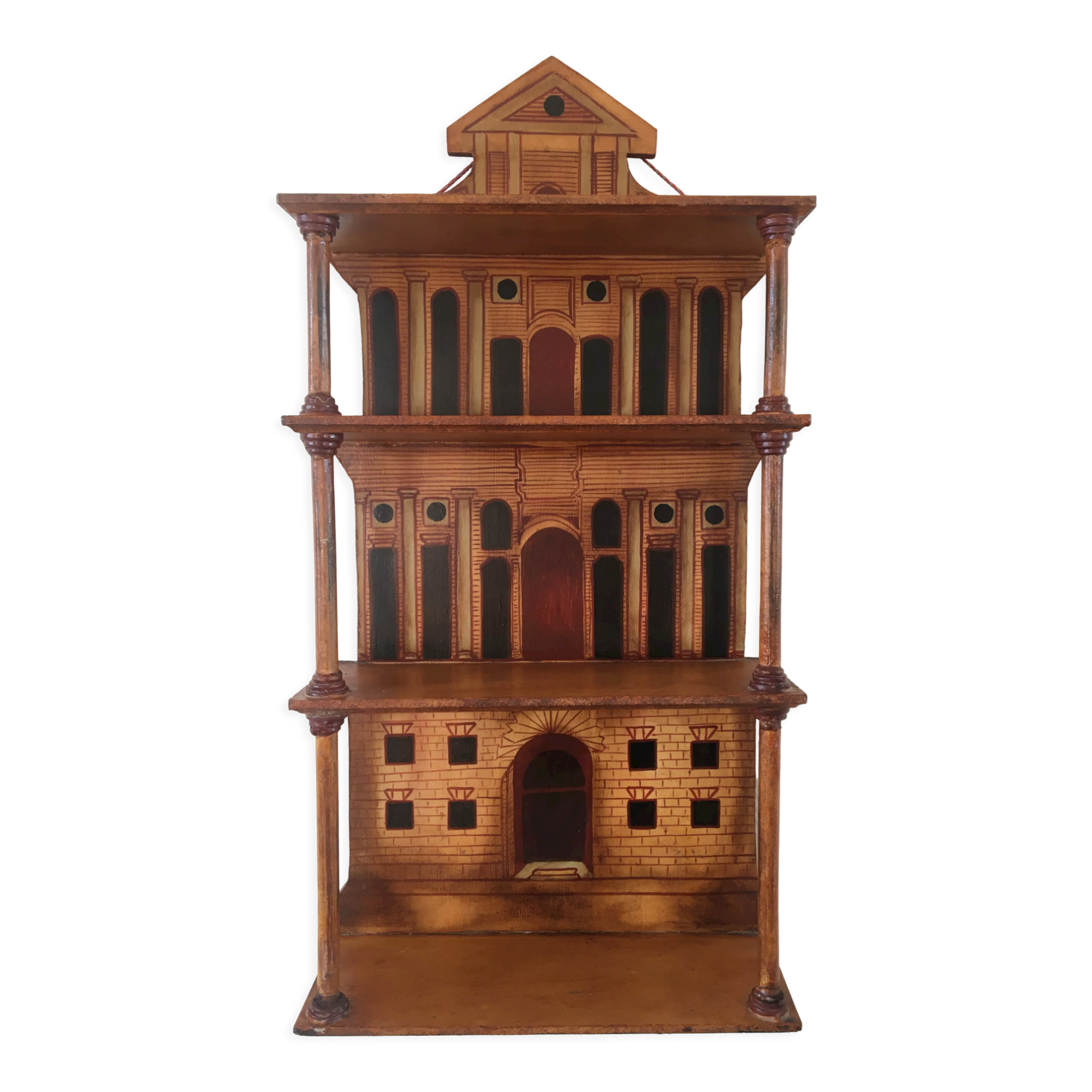 Wall shelf trompe l'oeil