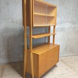 Mid century wall shelf bookcase by František Jirák for Tatra nábytok, 1960´s