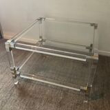Pierre Vandel coffee table in lucite from the 70s