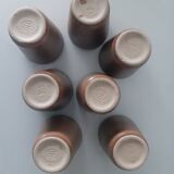 7 stoneware cups