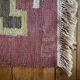 Scandinavian Modern Röllakan Pink and White Flatweave Rug, Sweden, 1960s