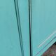 Antique patinated two-door cabinet