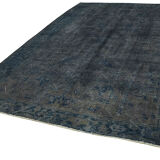 Handmade oriental contemporary 1980s 231 cm x 345 cm grey wool carpet