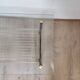 Coffee table brass glass vintage 50s