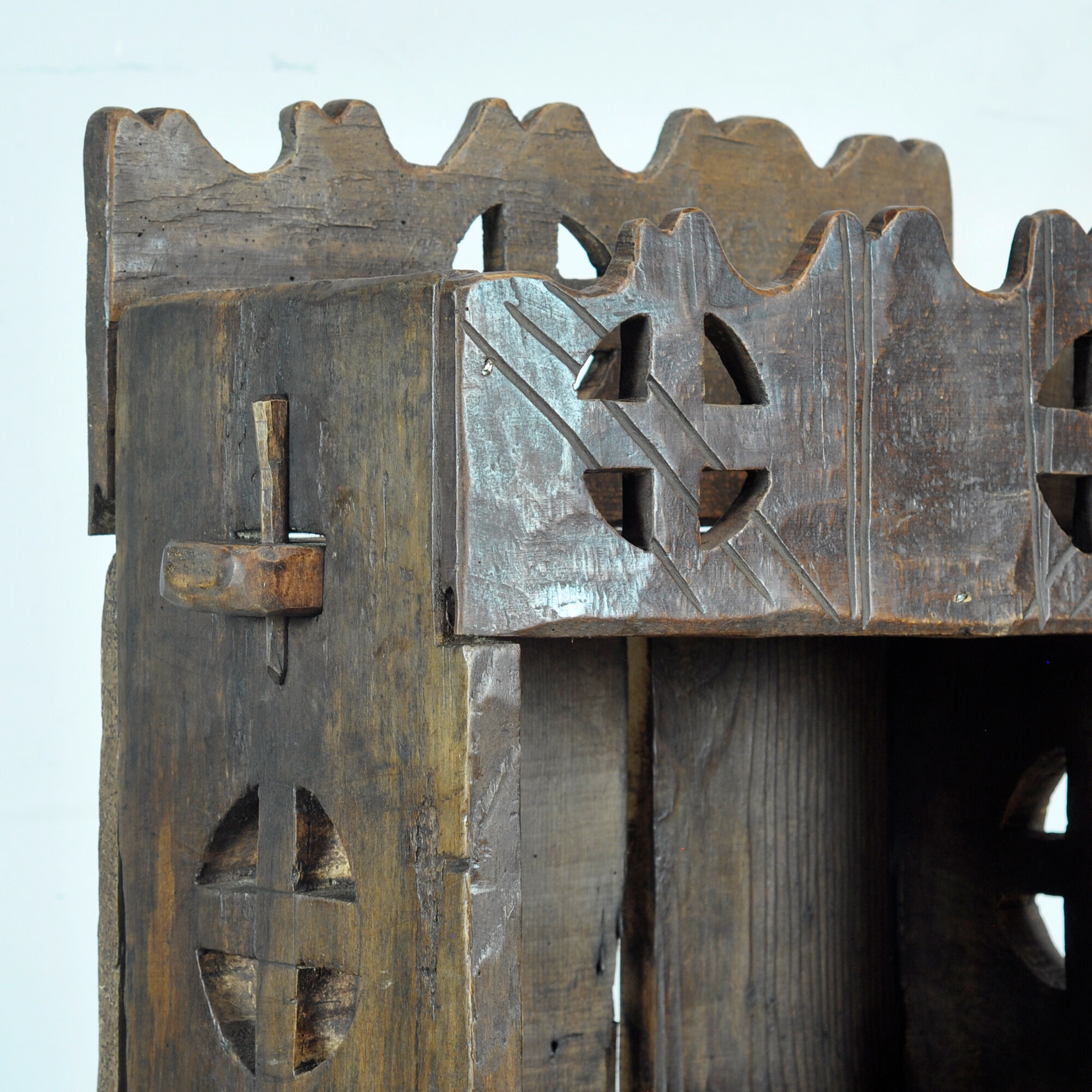 Romanian folk art cabinet, circa 1950