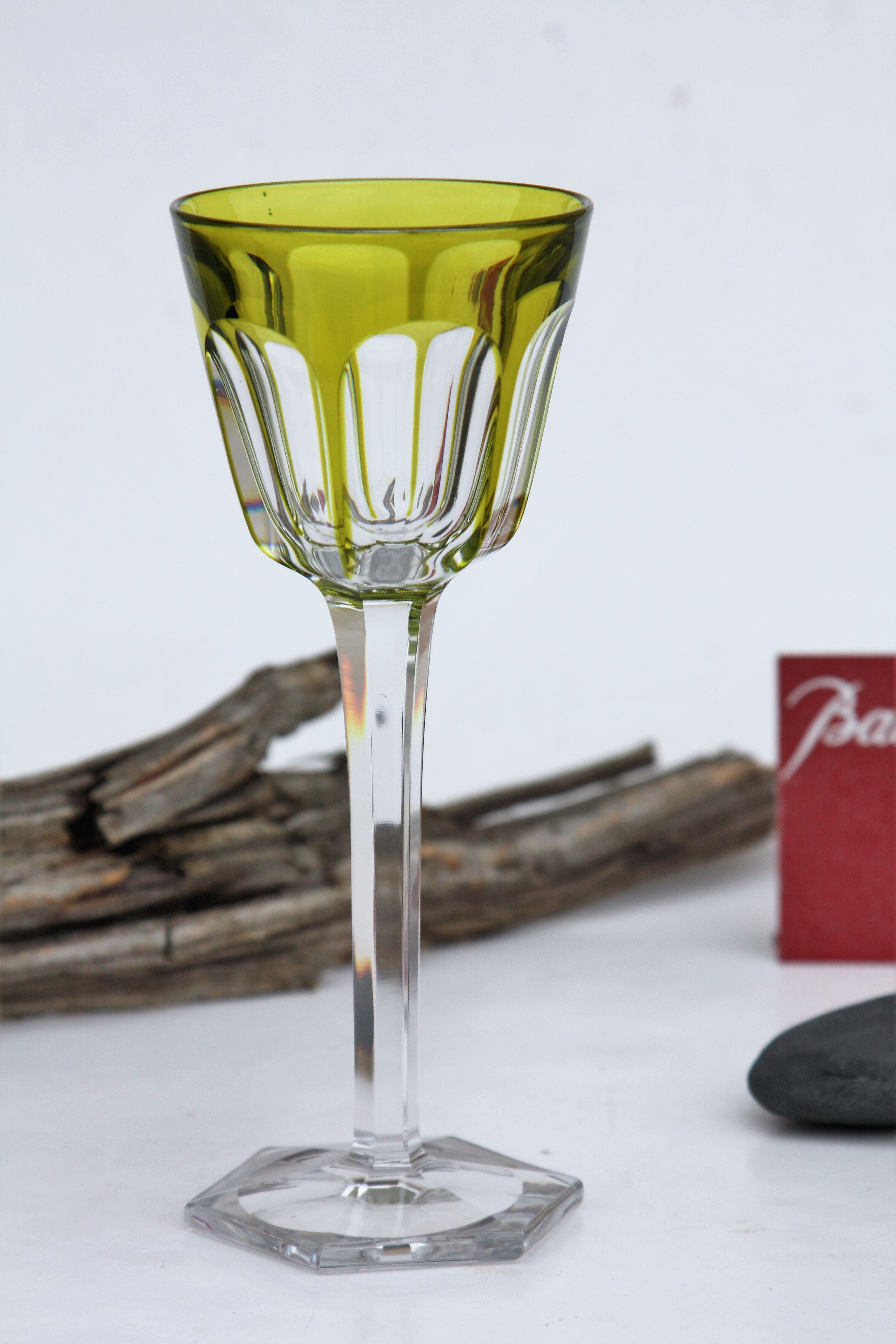 Rhine wine glass in Baccarat crystal harcourt model