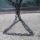 String coffee table and chains