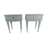 Two vintage bedside tables