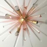 Triedro ceiling lamp in Murano glass