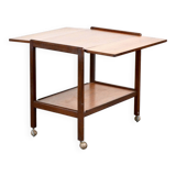 Midcentury Fold Up Drinks Trolley / Hostess In Teak.
