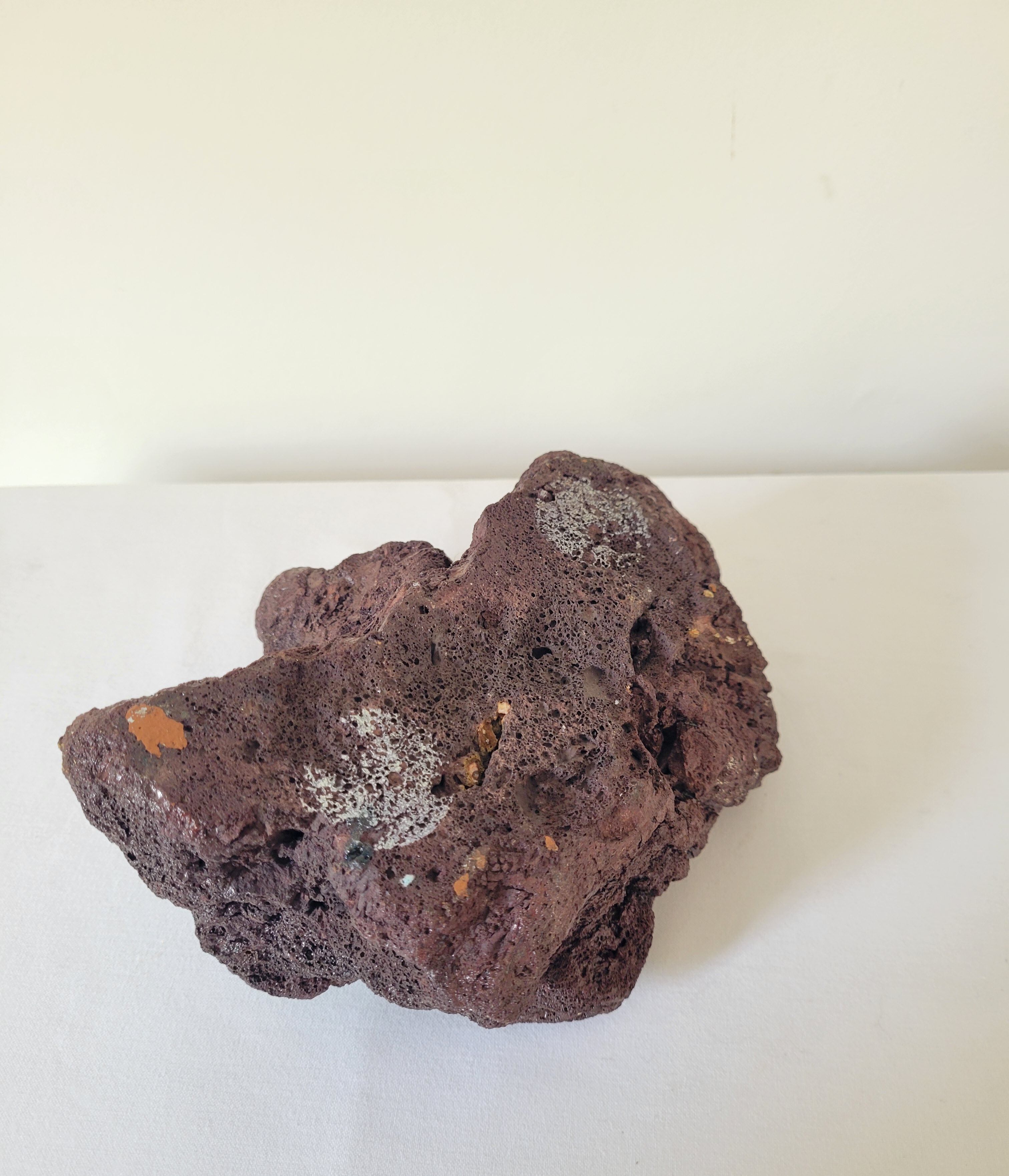 Enamelled lava stone ashtray