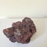 Enamelled lava stone ashtray