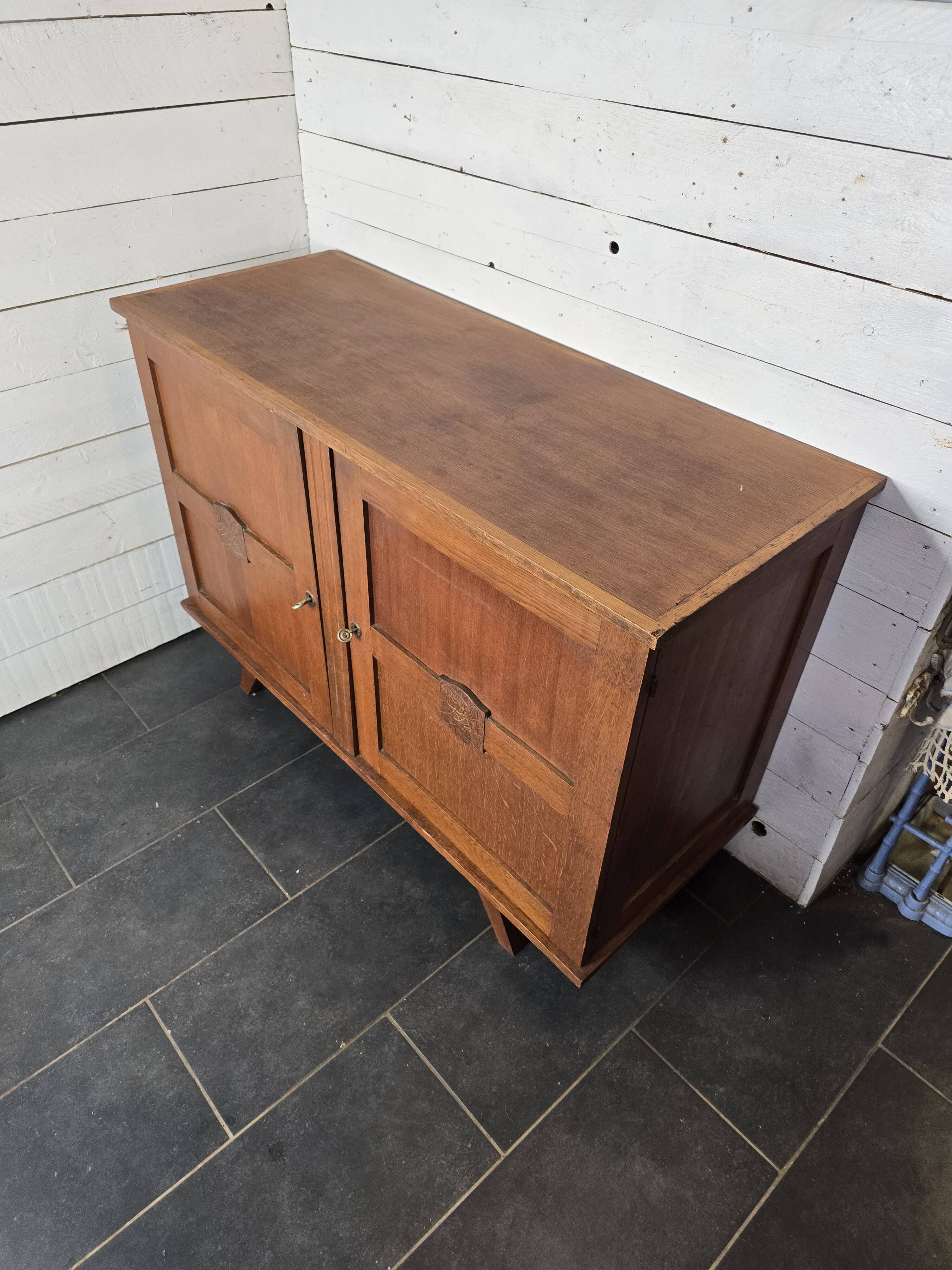 Vintage oak sideboard from the 60s