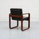 Fauteuil en frêne et cuir par Burkhard Voghterr pour Rosenthal, années 1970