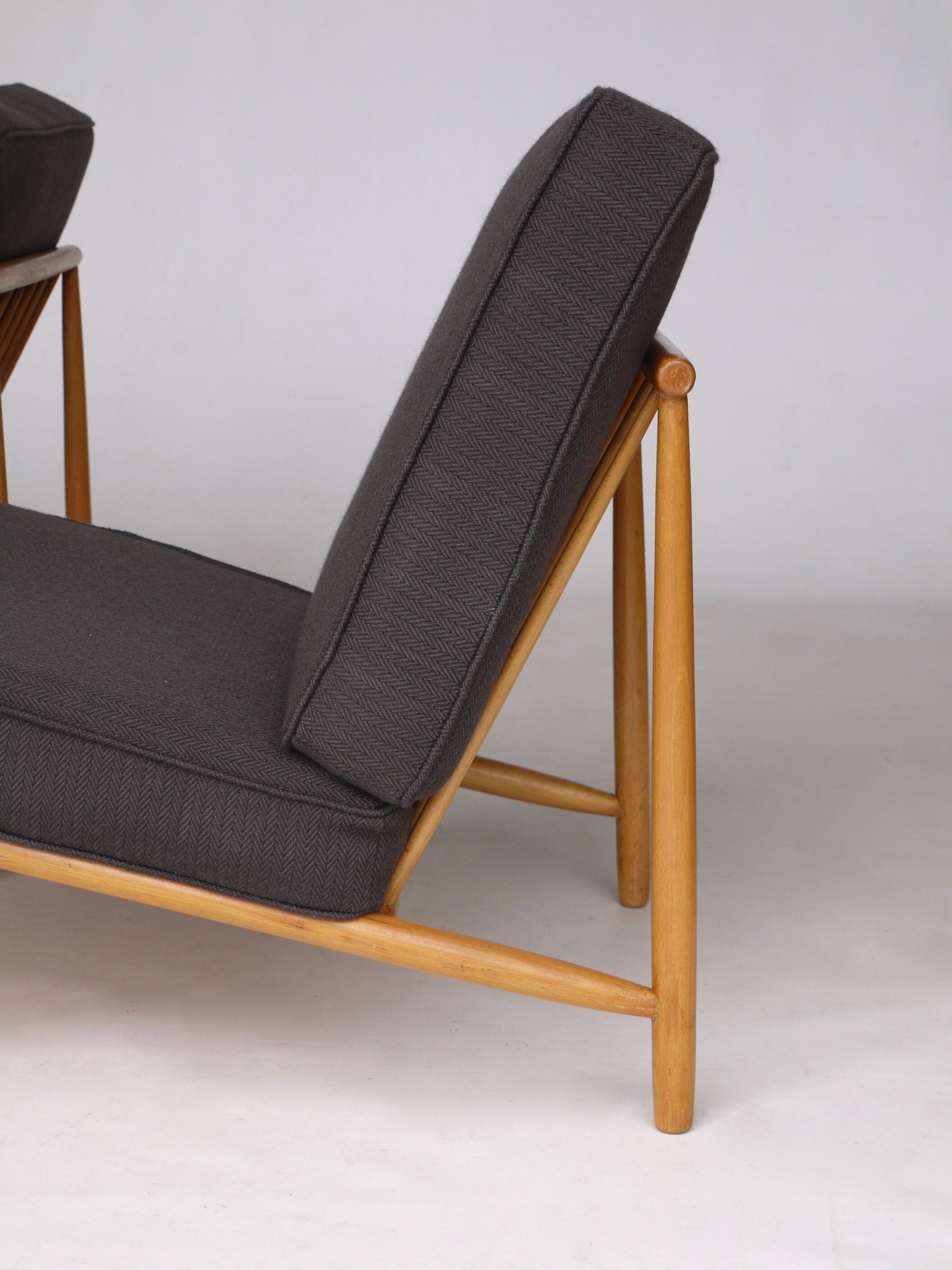 Mid-century domus lounge chairs by alf svensson for dux, 1950s, set of 2